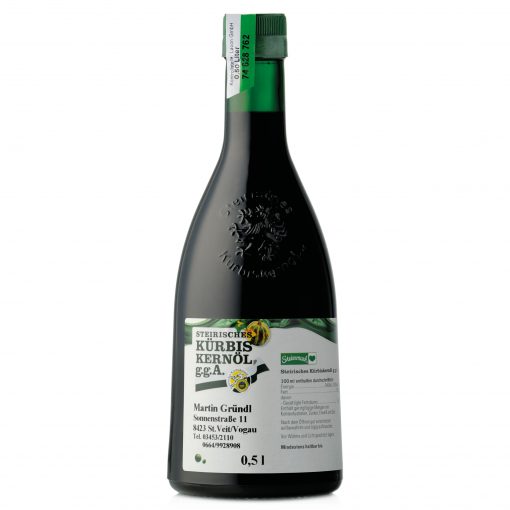 Steirisches Kürbiskernöl g.g.A. 0.5 Liter